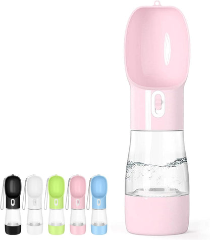 Portable Dog Water Bottle - Leak Proof Dog Water Dispenser with Bowl 
