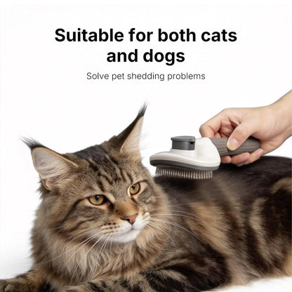 Ultimate Cat & Dog Grooming Brush - Effortless Shedding & One-Click Hair Removal, Skin-Friendly & Easy to Clean