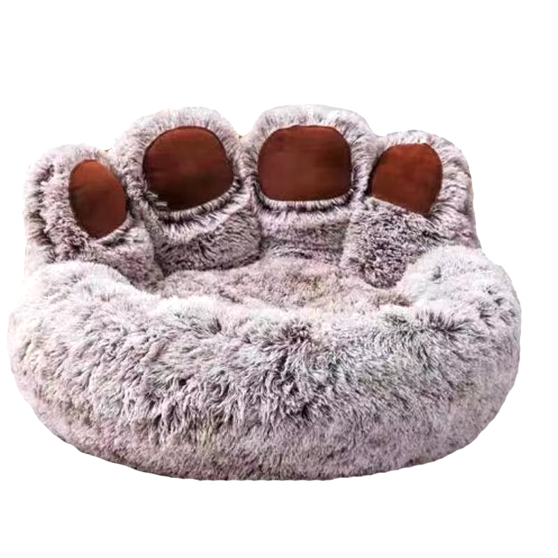 Deluxe Fluffy Dog Bed - Cozy Plush Kennel for Large Dogs & Cats - Premium Winter Bedding Cushion
