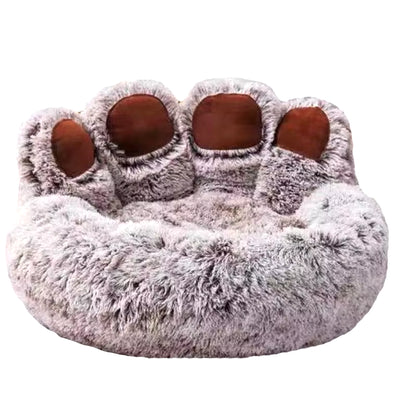Deluxe Fluffy Dog Bed - Cozy Plush Kennel for Large Dogs & Cats - Premium Winter Bedding Cushion