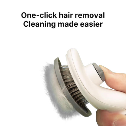 Ultimate Cat & Dog Grooming Brush - Effortless Shedding & One-Click Hair Removal, Skin-Friendly & Easy to Clean