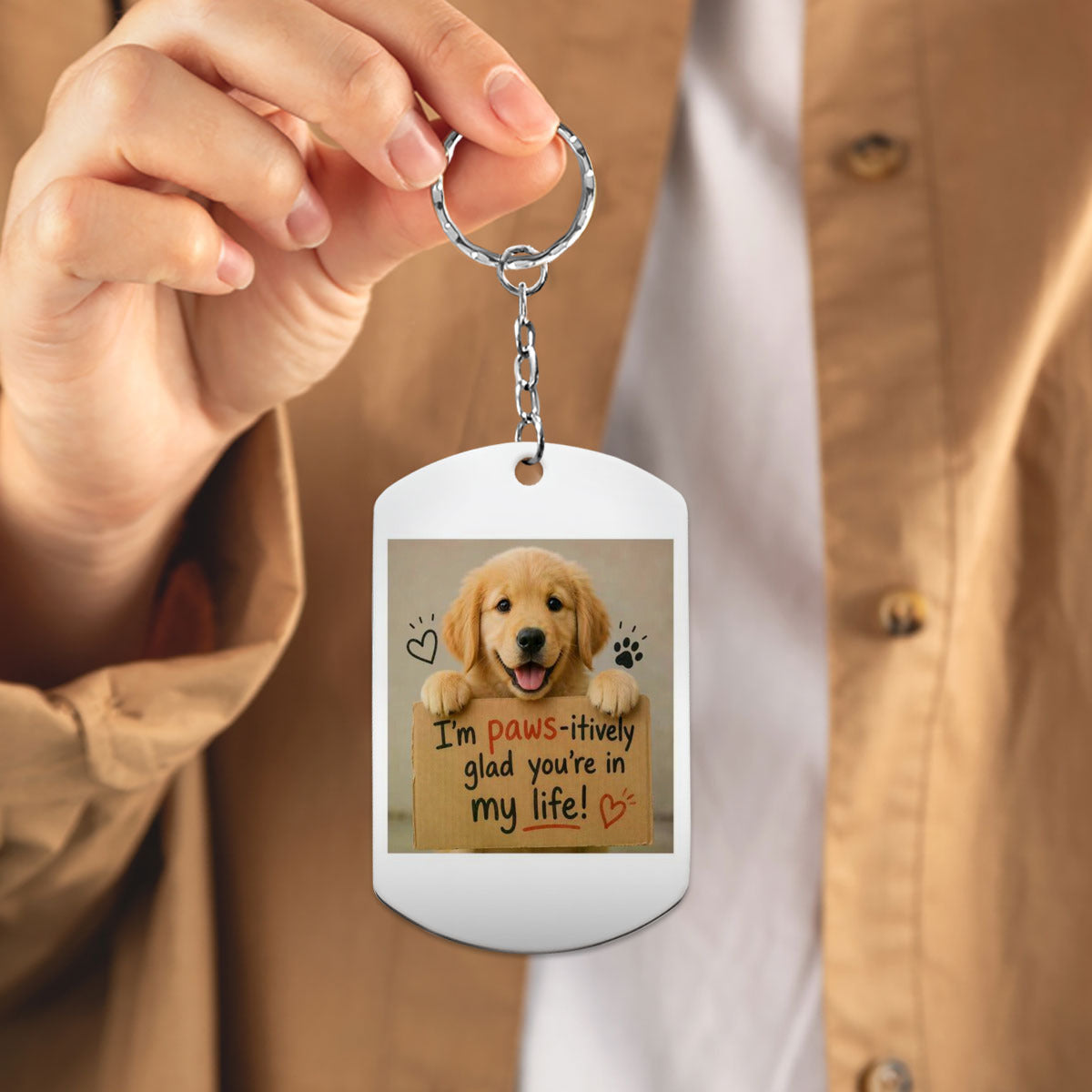 Sleek and Stylish Aluminium Keychain - Durable and Lightweight Accessory