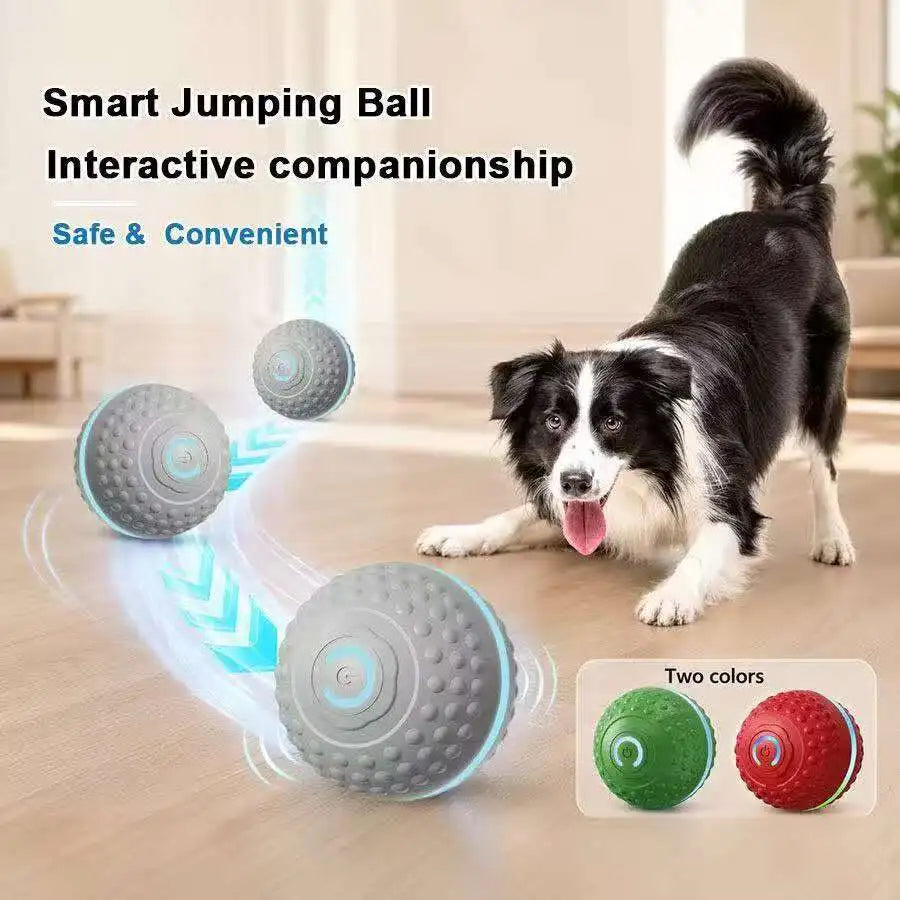 Interactive Smart Dog Toy Ball - Automatic Rolling & Bouncing Fun for your Furry Friend