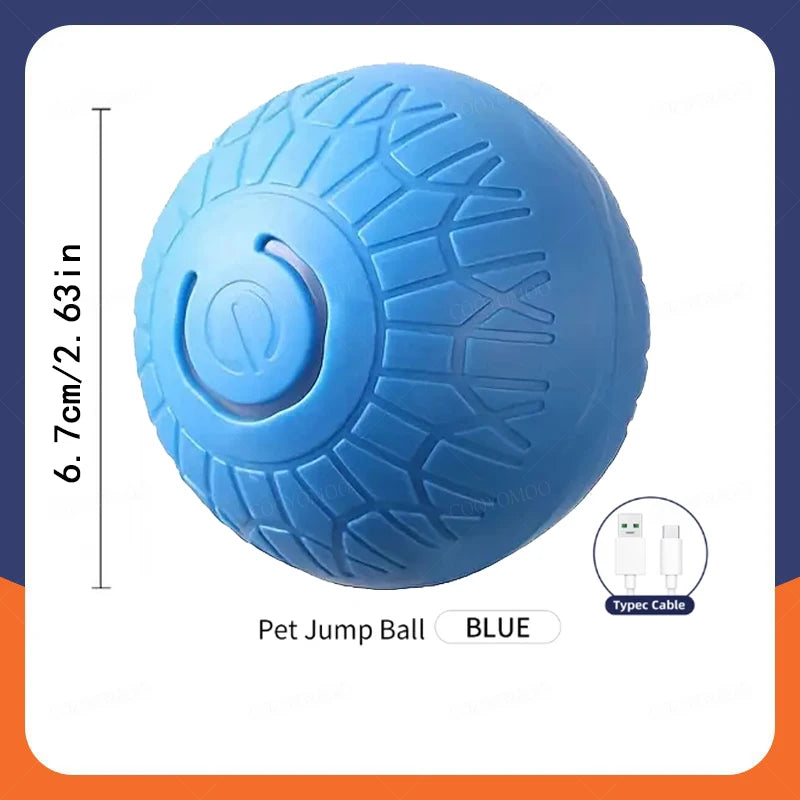 Interactive Smart Dog Toy Ball - Automatic Rolling & Bouncing Fun for your Furry Friend