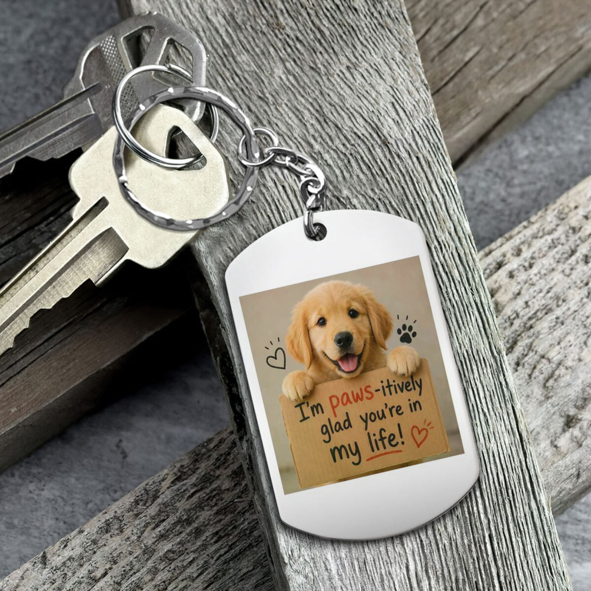 Sleek and Stylish Aluminium Keychain - Durable and Lightweight Accessory