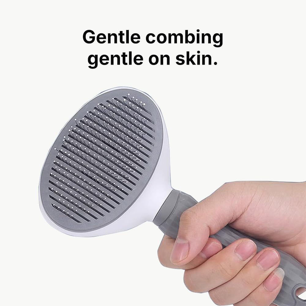 Ultimate Cat & Dog Grooming Brush - Effortless Shedding & One-Click Hair Removal, Skin-Friendly & Easy to Clean