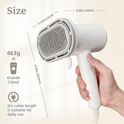 Dog Brush for Shedding, Professional 2-In-1 Pet Hair Dryer & Dog Grooming Brush 